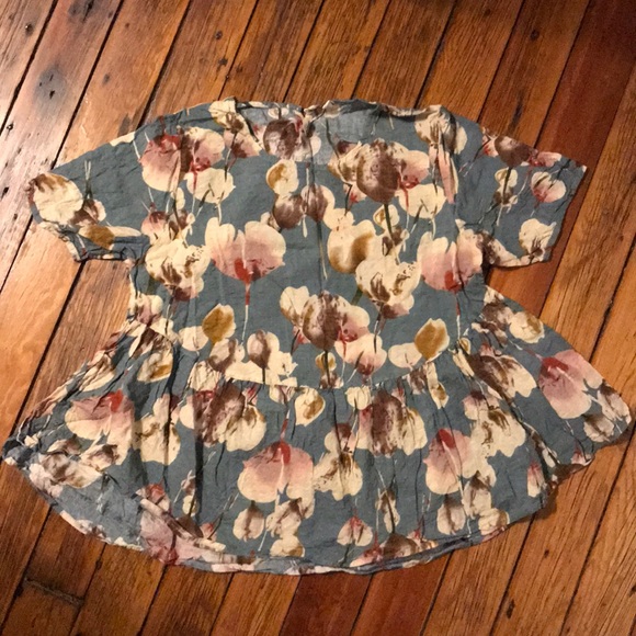 SHEIN Tops - Floral Peplum Top